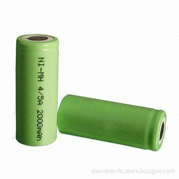 Ni-MH/Rechargeable Battery with UL, CE, RoHS Certificated, Available in 4/5A Size, 2,000mAh Capacity